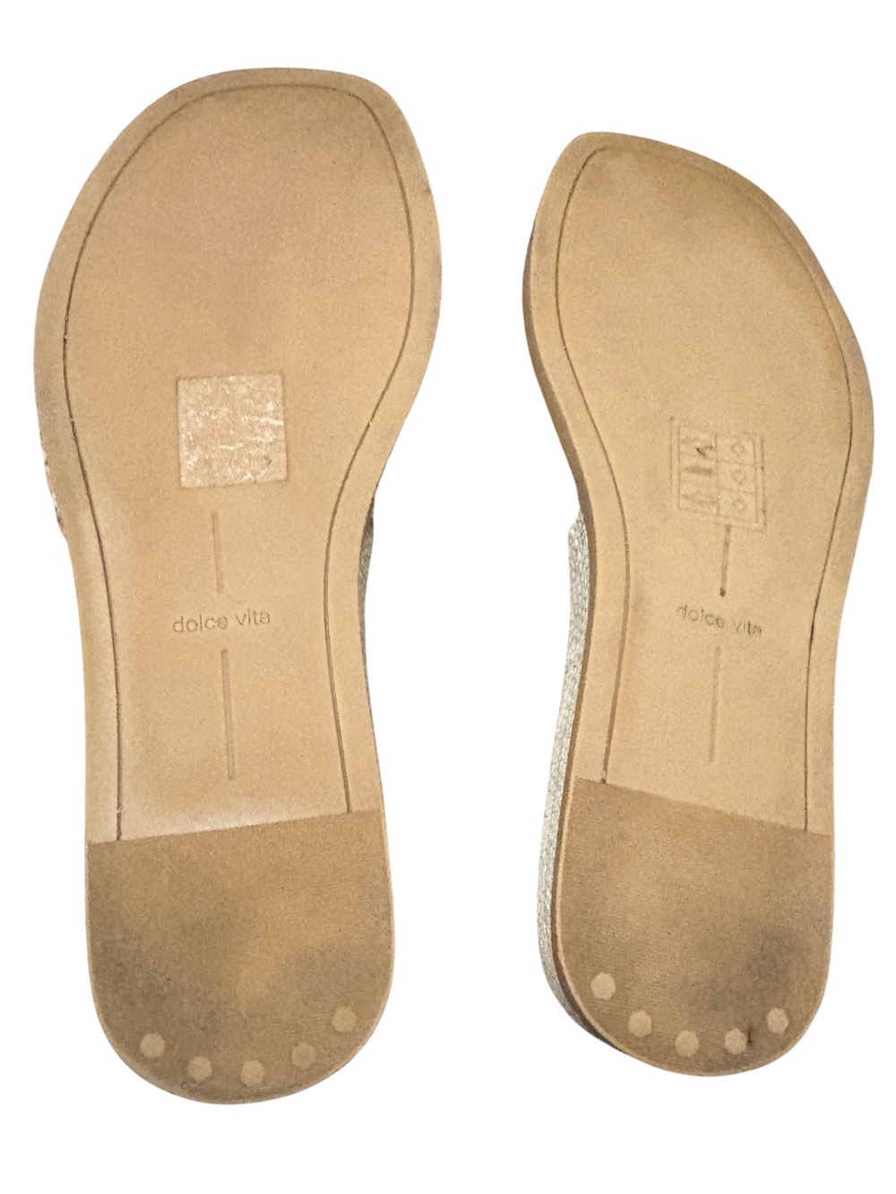 Dolce Vita Cream and Silver Sandals with Braided Design size 8 - Picture 5 of 5